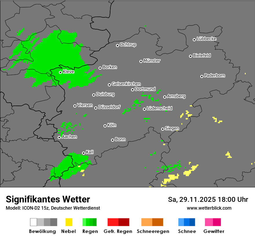 Modellkarten Signifikantes Wetter