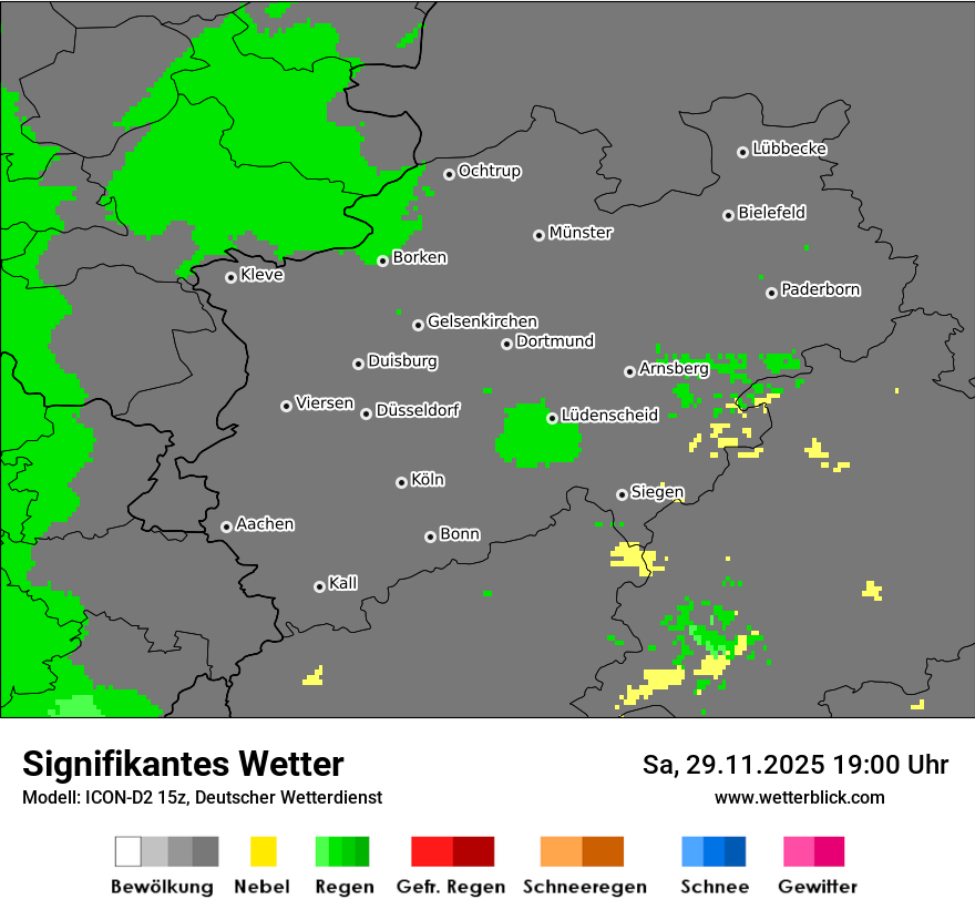 Modellkarten Signifikantes Wetter