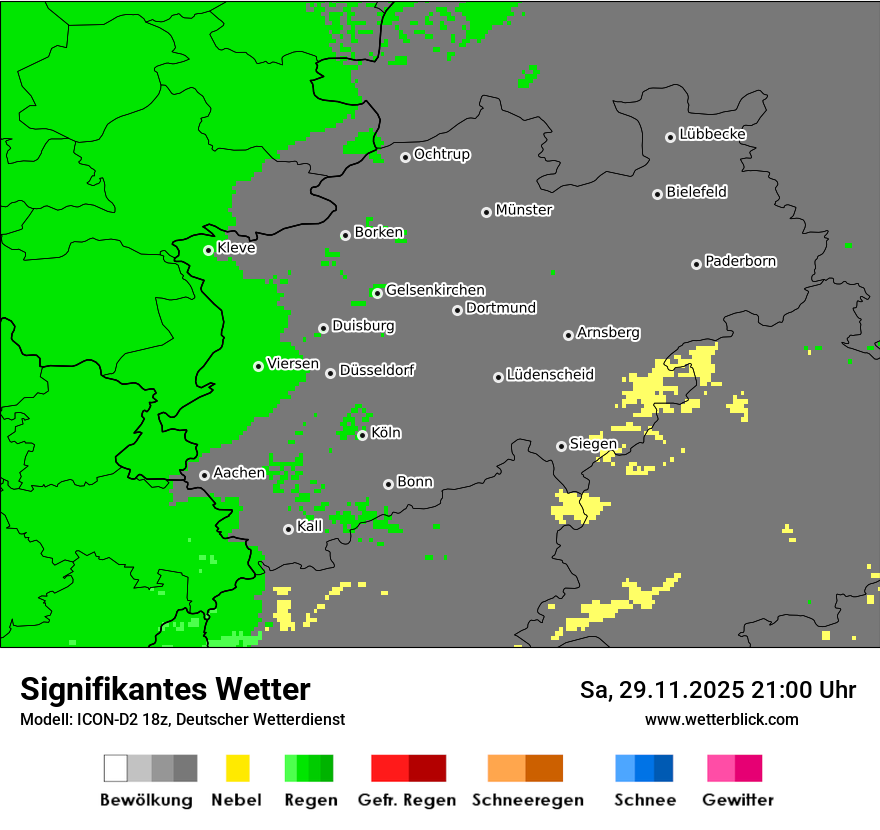 Modellkarten Signifikantes Wetter