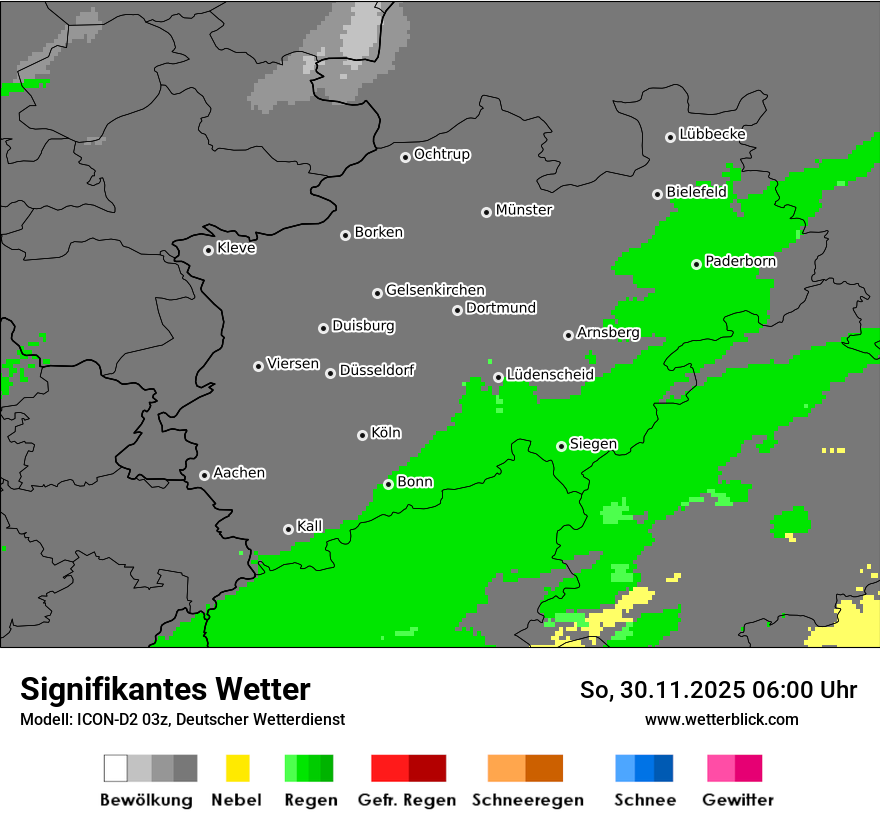 Modellkarten Signifikantes Wetter