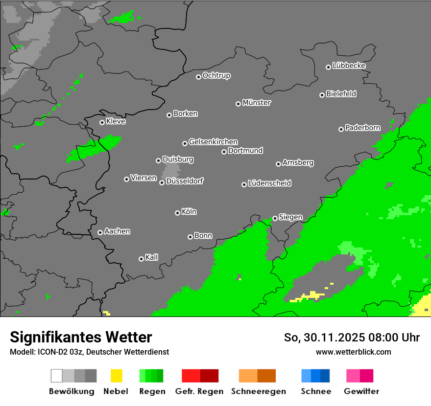Modellkarten Signifikantes Wetter