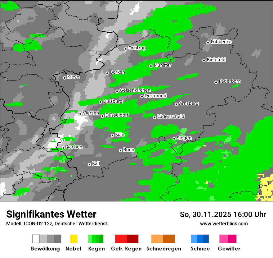 Modellkarten Signifikantes Wetter