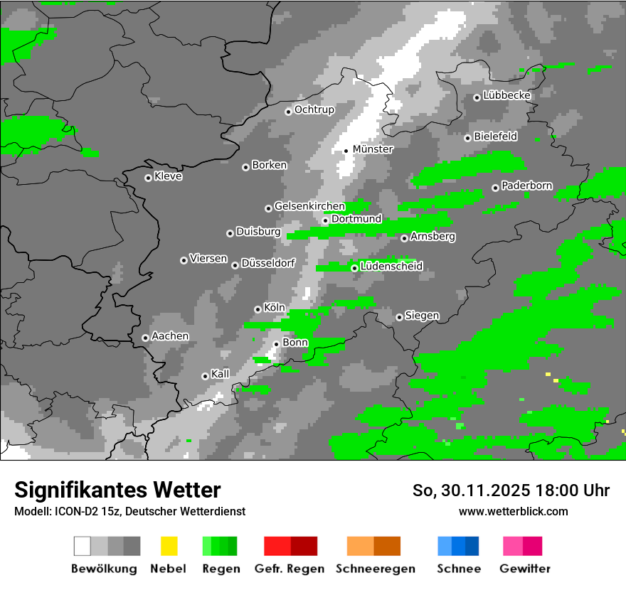Modellkarten Signifikantes Wetter