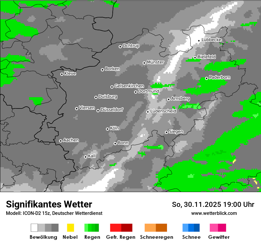 Modellkarten Signifikantes Wetter