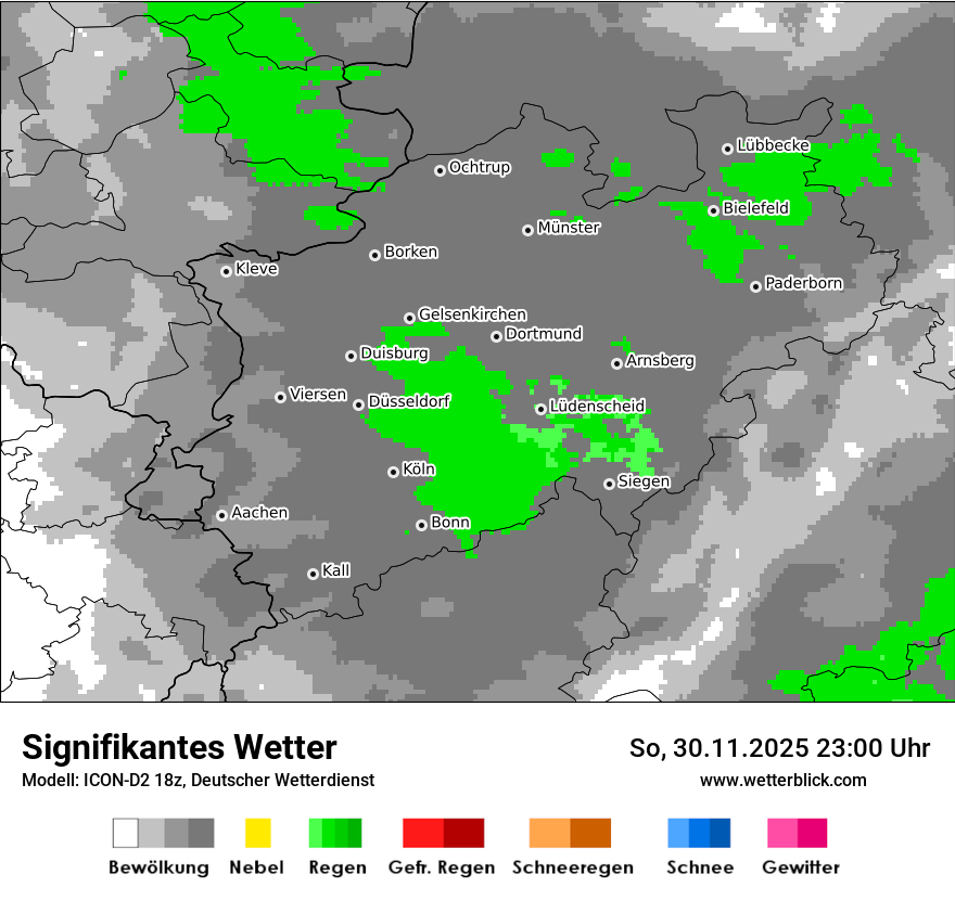 Modellkarten Signifikantes Wetter