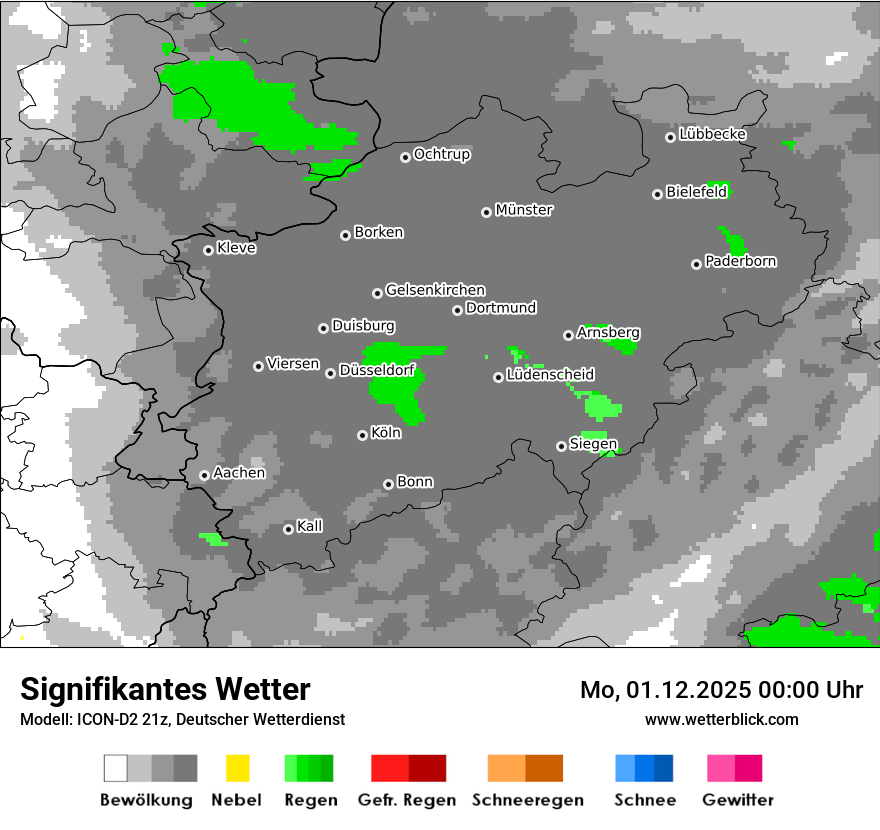 Modellkarten Signifikantes Wetter