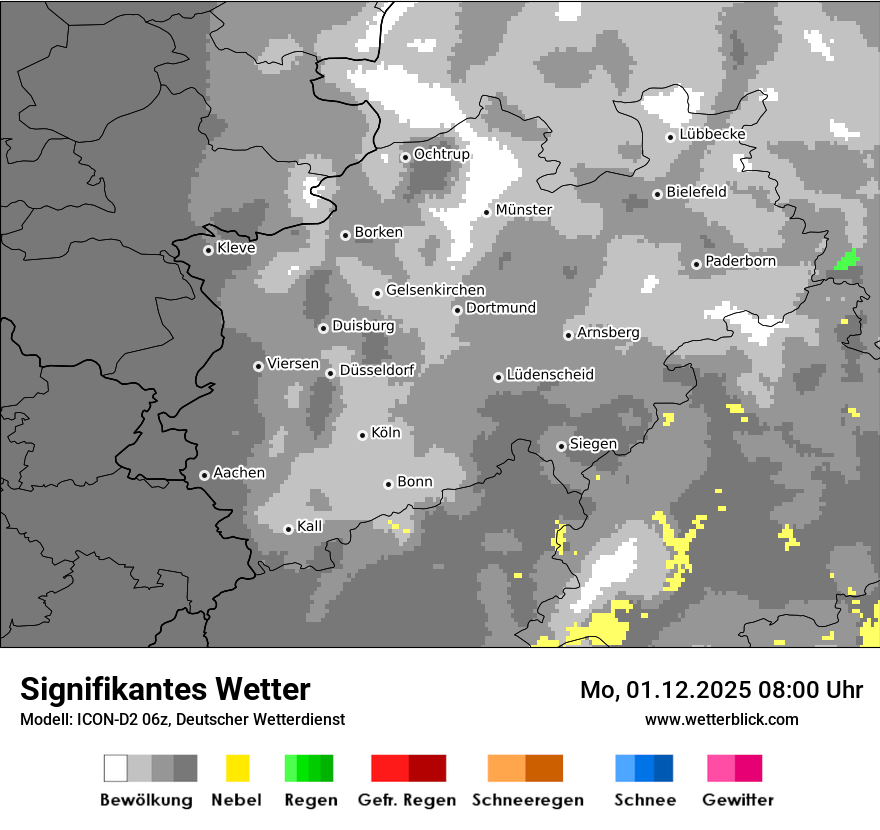 Modellkarten Signifikantes Wetter
