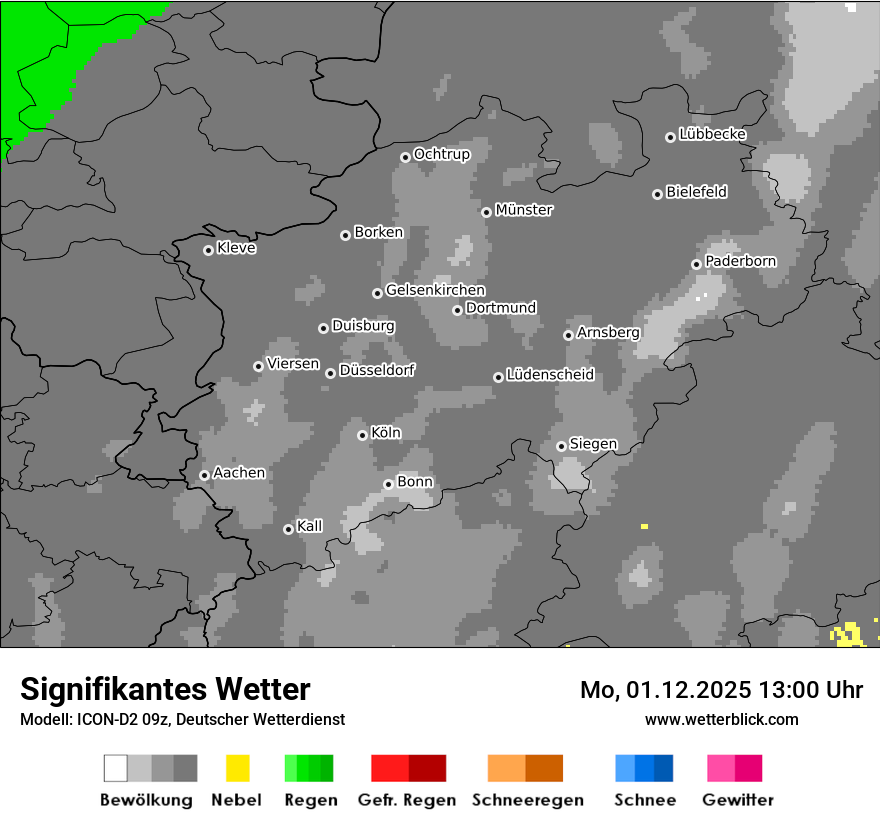 Modellkarten Signifikantes Wetter
