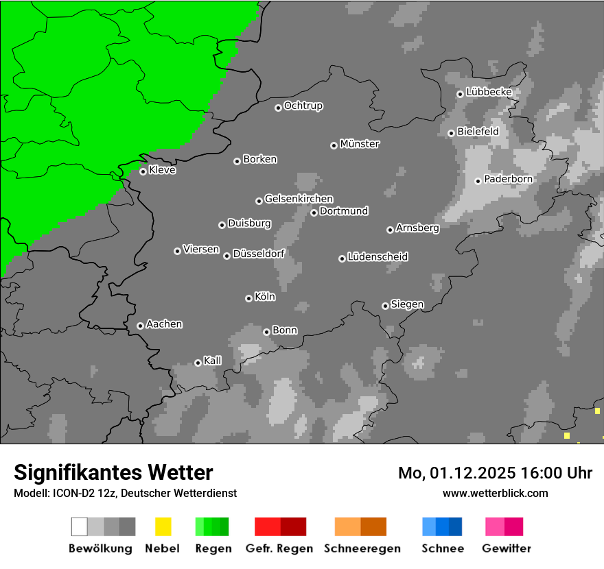 Modellkarten Signifikantes Wetter