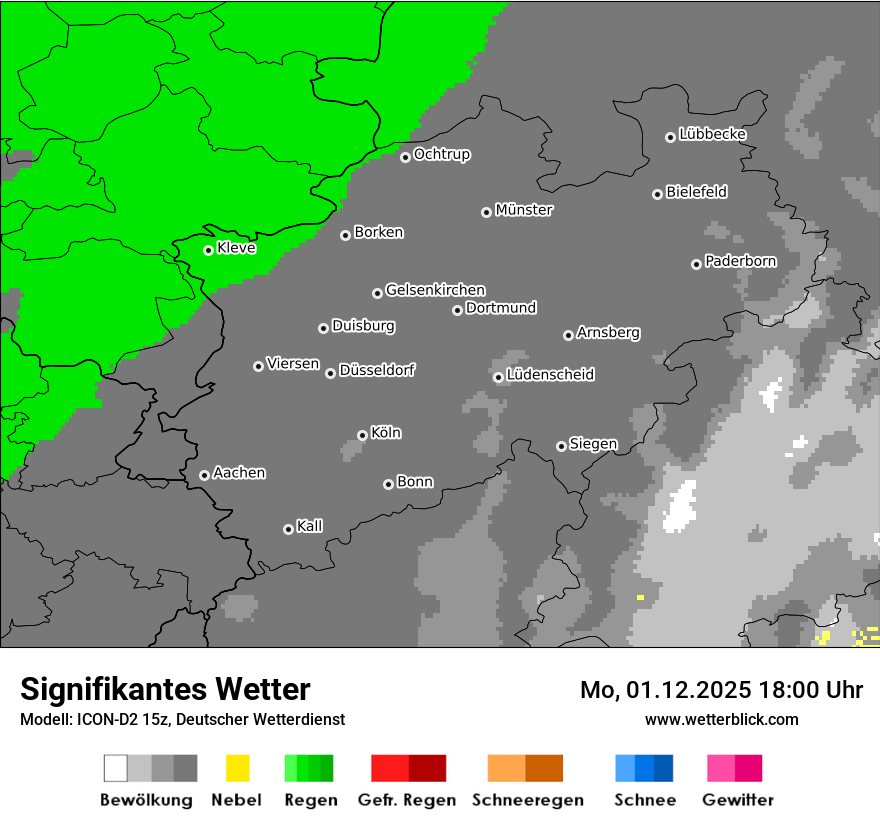 Modellkarten Signifikantes Wetter