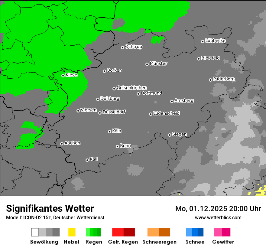 Modellkarten Signifikantes Wetter