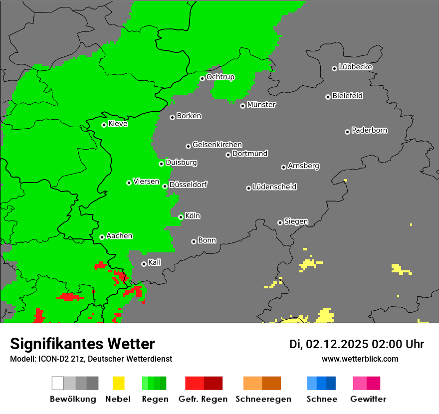 Modellkarten Signifikantes Wetter