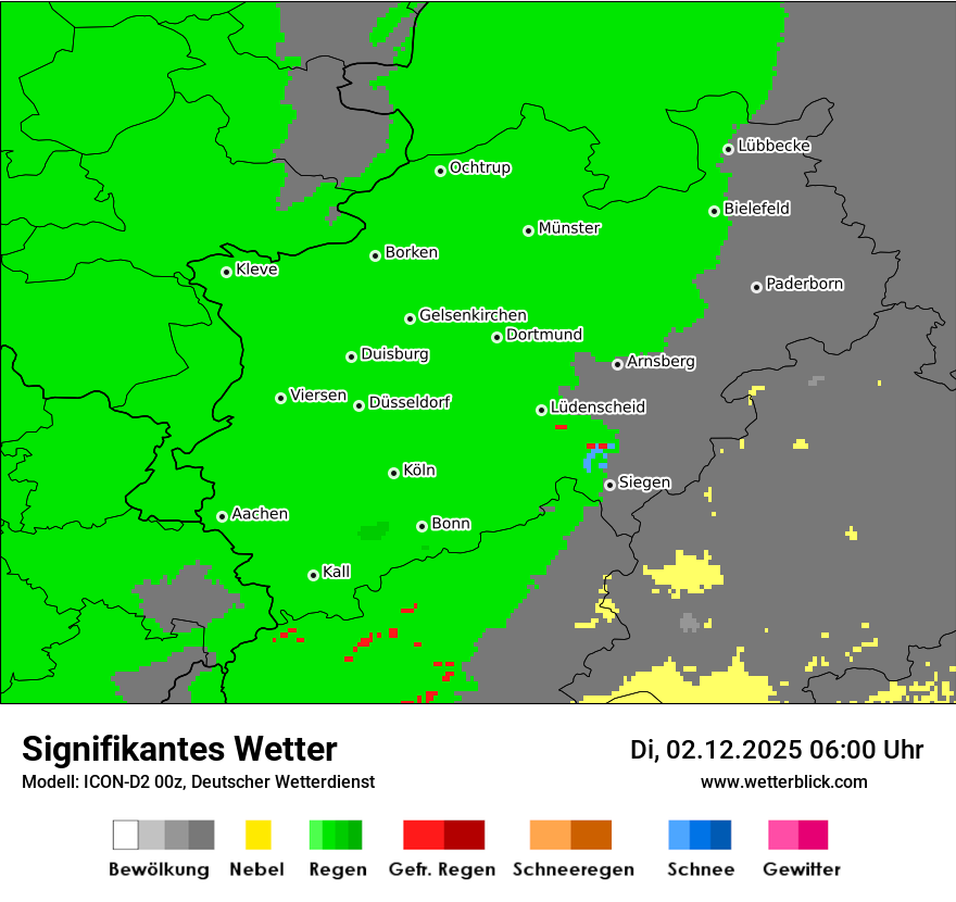 Modellkarten Signifikantes Wetter