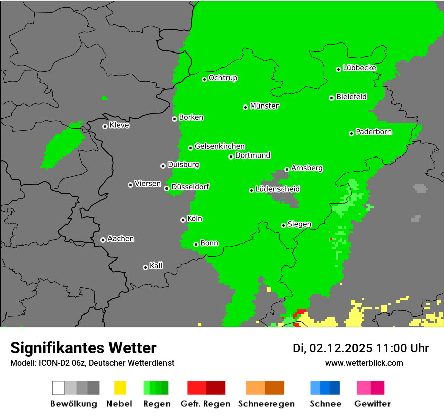 Modellkarten Signifikantes Wetter