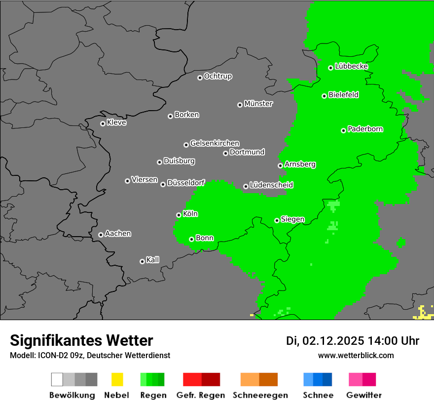 Modellkarten Signifikantes Wetter