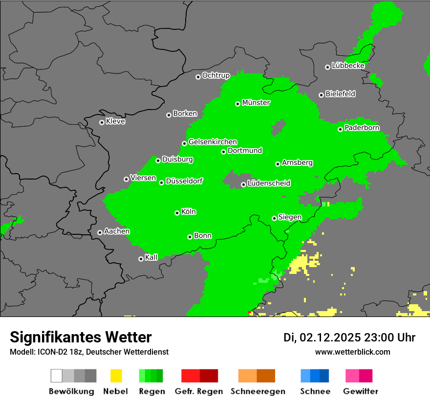 Modellkarten Signifikantes Wetter