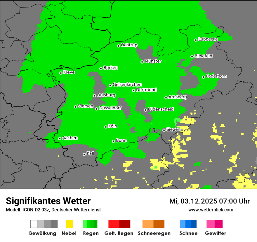 Modellkarten Signifikantes Wetter