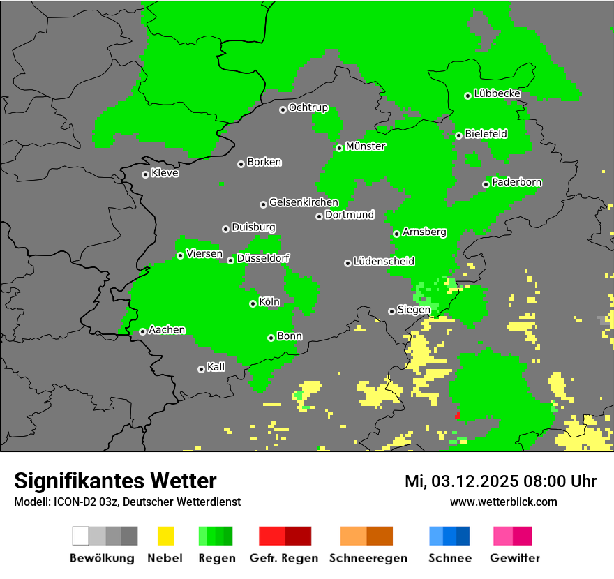 Modellkarten Signifikantes Wetter
