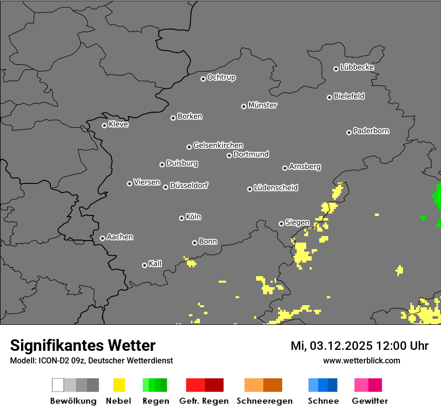 Modellkarten Signifikantes Wetter