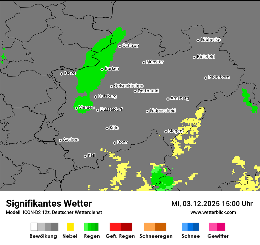 Modellkarten Signifikantes Wetter