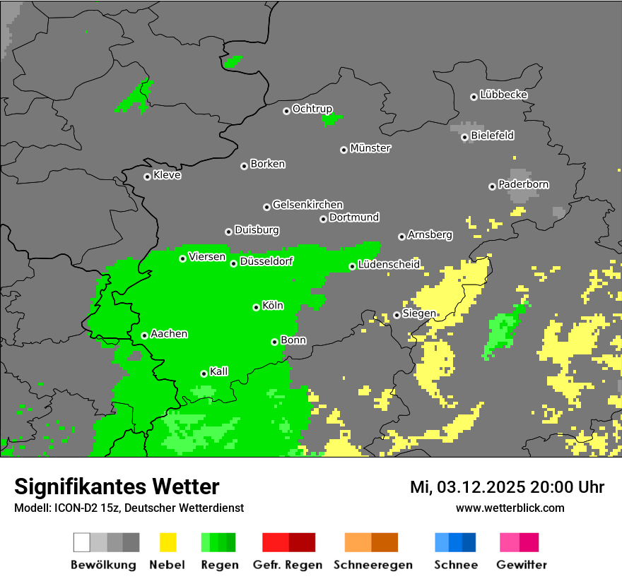 Modellkarten Signifikantes Wetter