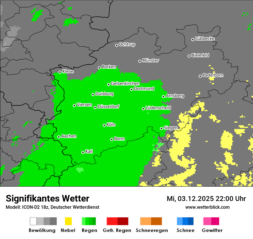 Modellkarten Signifikantes Wetter