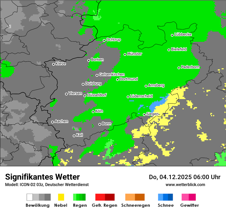 Modellkarten Signifikantes Wetter