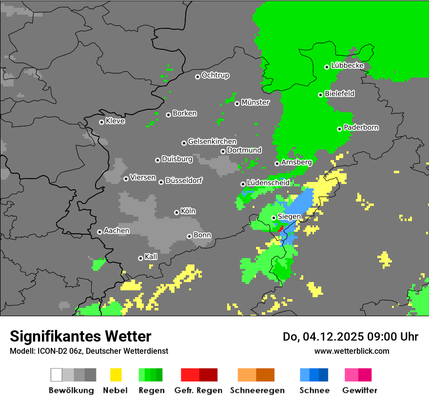 Modellkarten Signifikantes Wetter