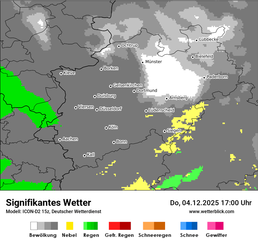 Modellkarten Signifikantes Wetter
