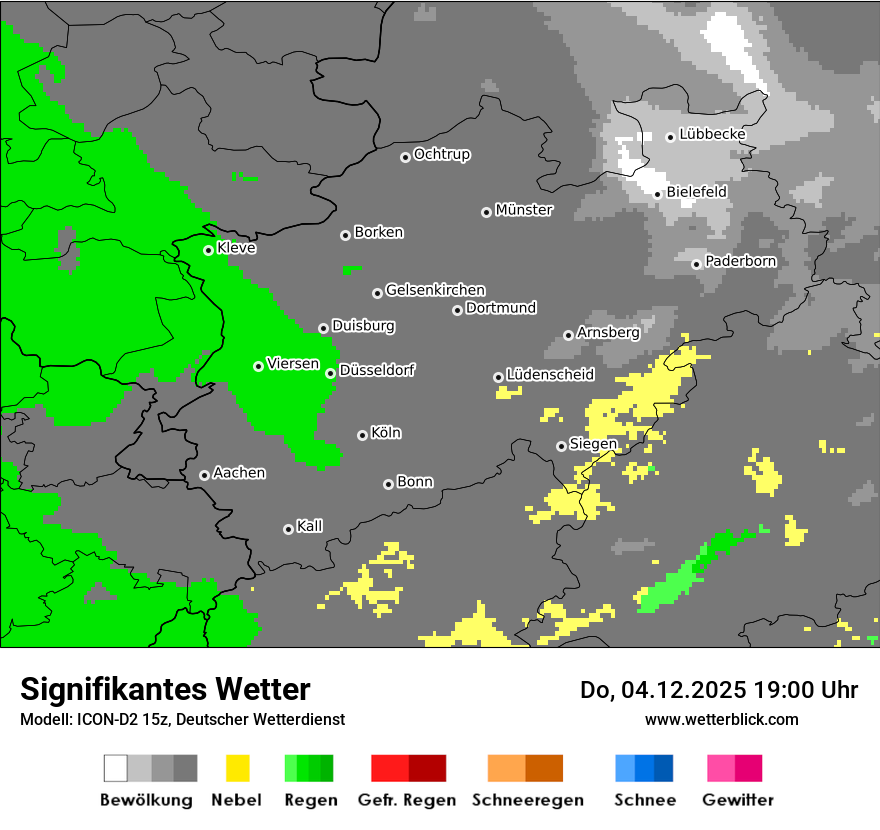 Modellkarten Signifikantes Wetter