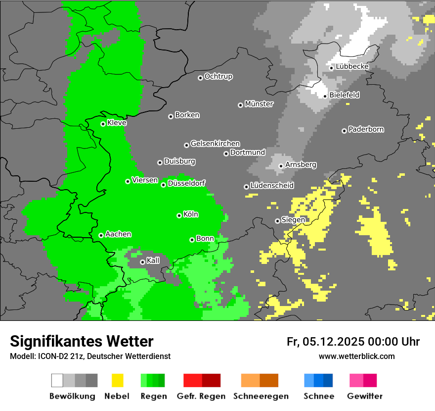 Modellkarten Signifikantes Wetter
