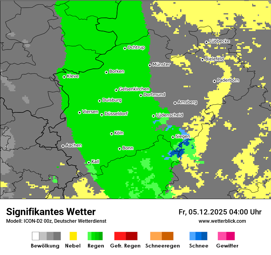 Modellkarten Signifikantes Wetter