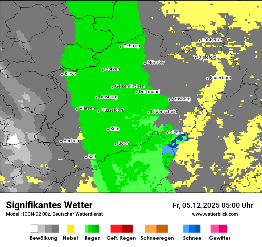 Modellkarten Signifikantes Wetter