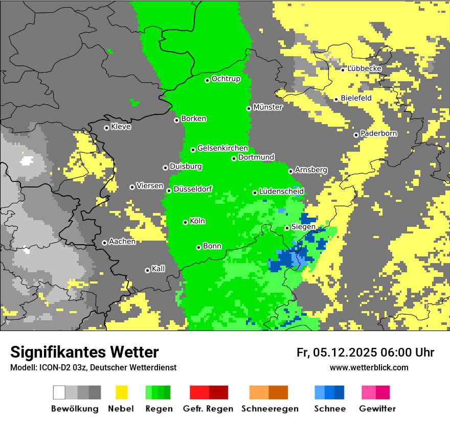 Modellkarten Signifikantes Wetter
