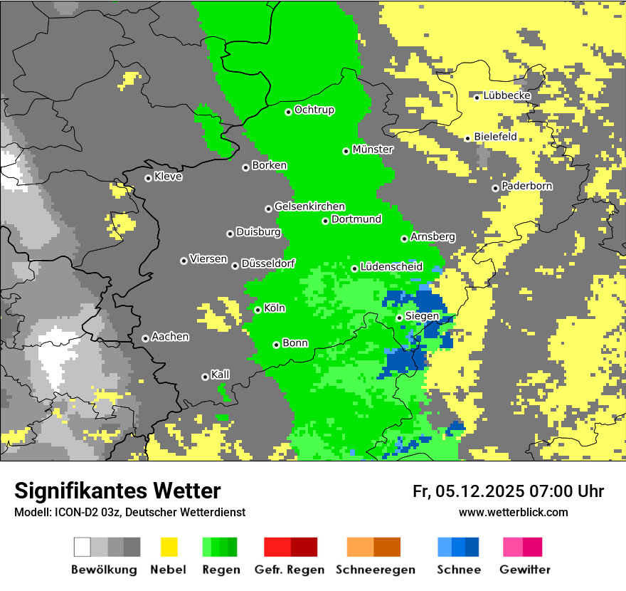Modellkarten Signifikantes Wetter
