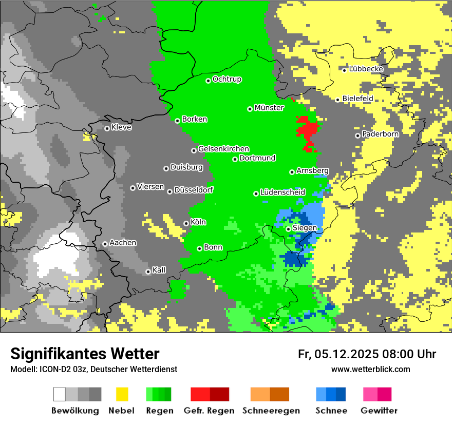 Modellkarten Signifikantes Wetter