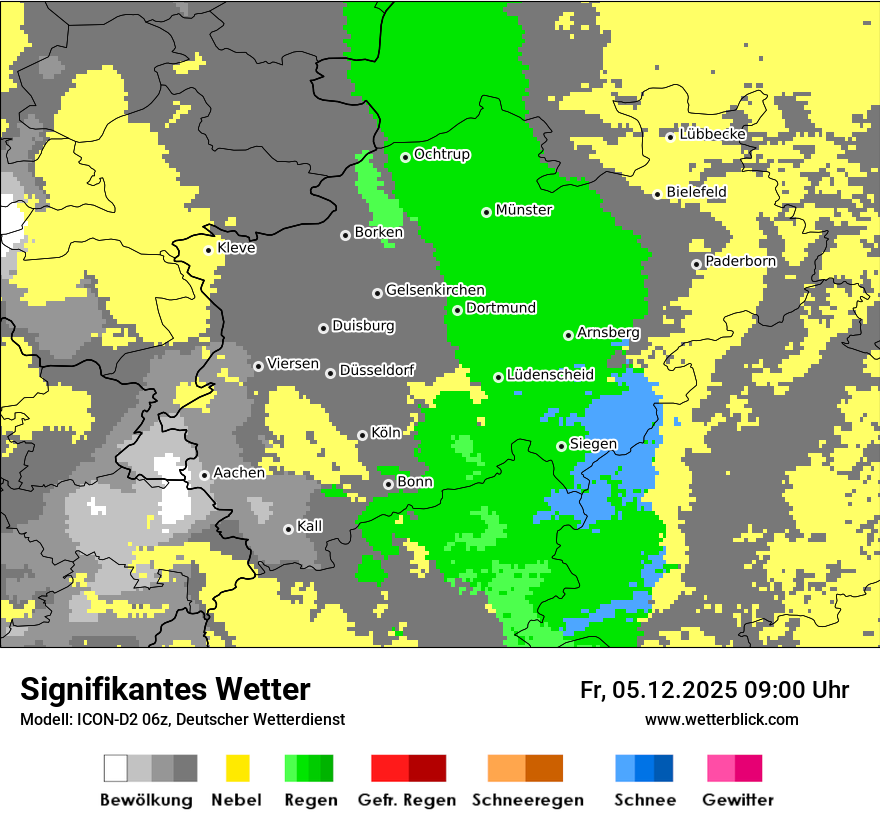 Modellkarten Signifikantes Wetter