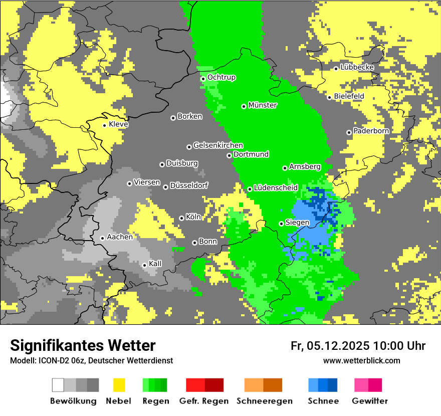 Modellkarten Signifikantes Wetter
