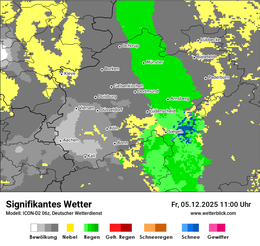 Modellkarten Signifikantes Wetter