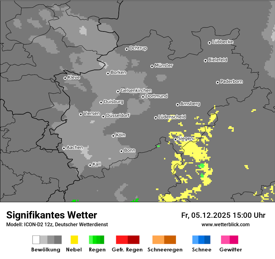 Modellkarten Signifikantes Wetter