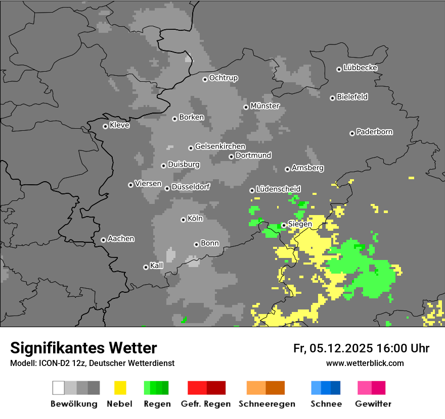 Modellkarten Signifikantes Wetter