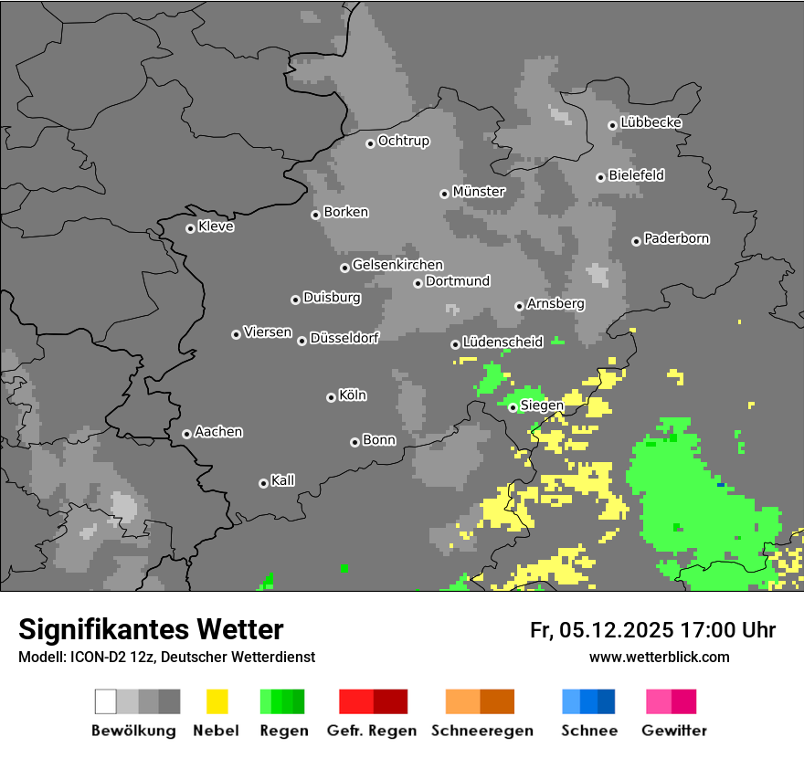Modellkarten Signifikantes Wetter