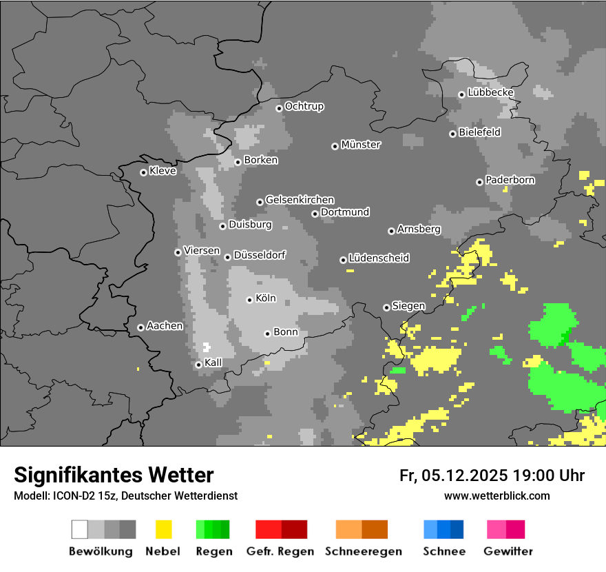 Modellkarten Signifikantes Wetter