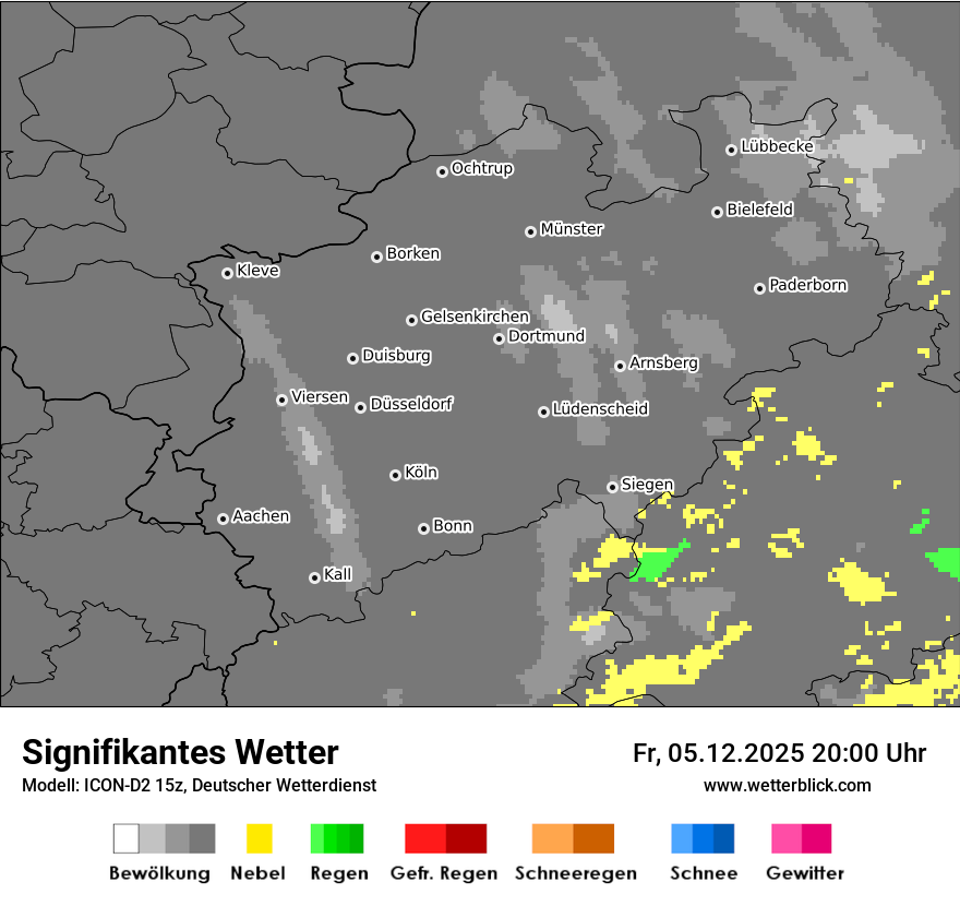 Modellkarten Signifikantes Wetter