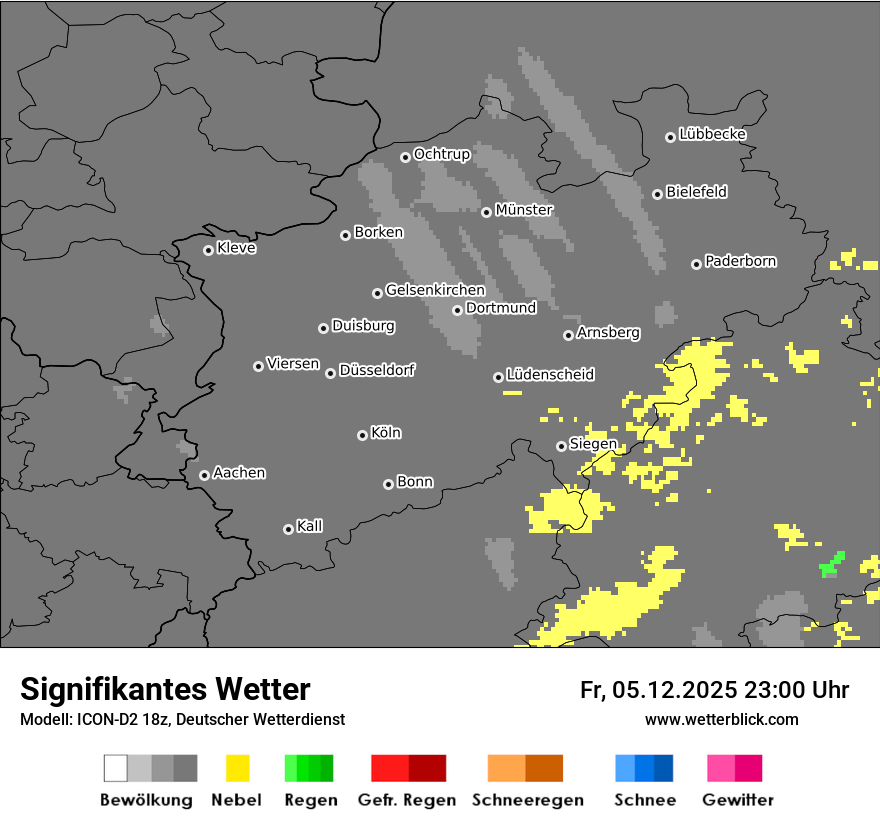 Modellkarten Signifikantes Wetter