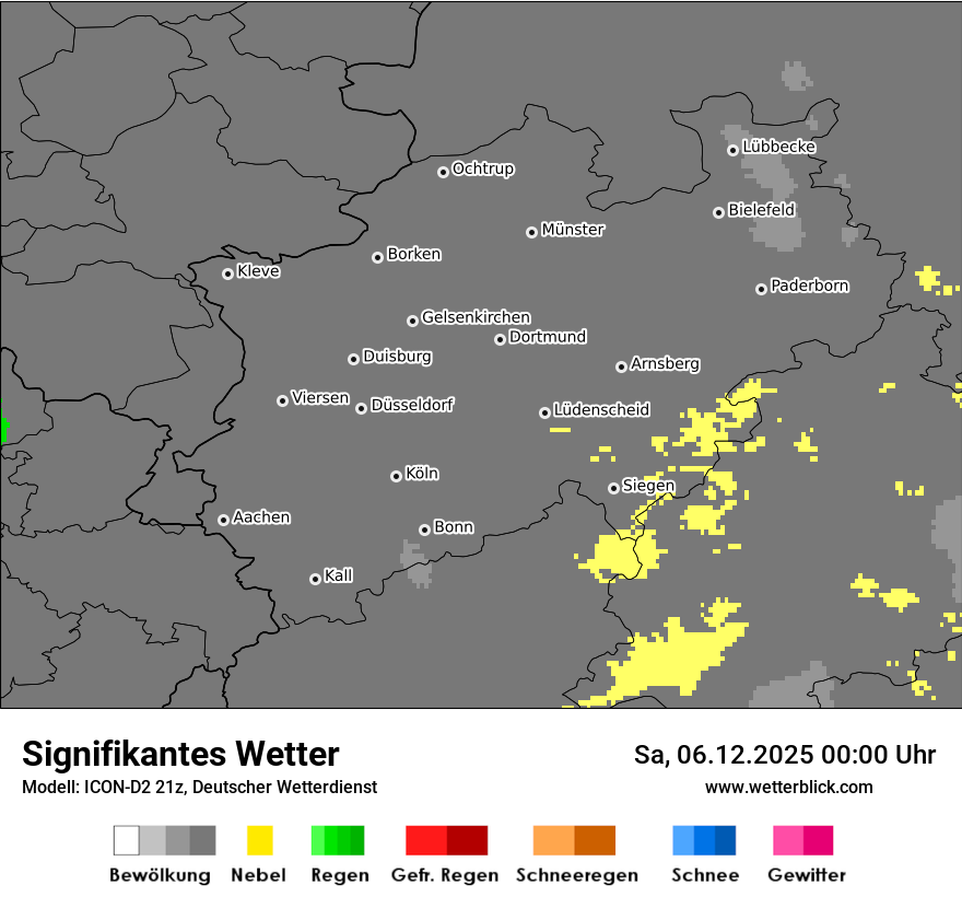 Modellkarten Signifikantes Wetter