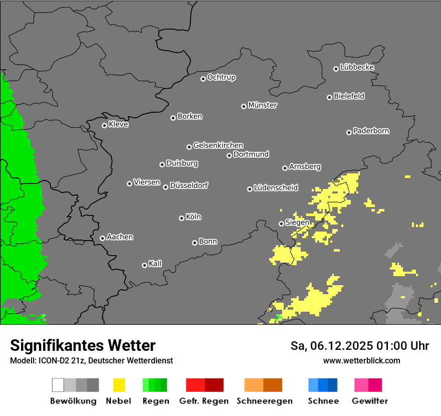 Modellkarten Signifikantes Wetter