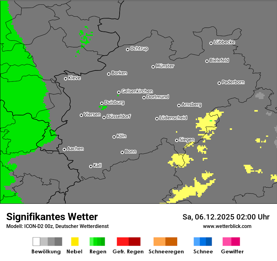 Modellkarten Signifikantes Wetter