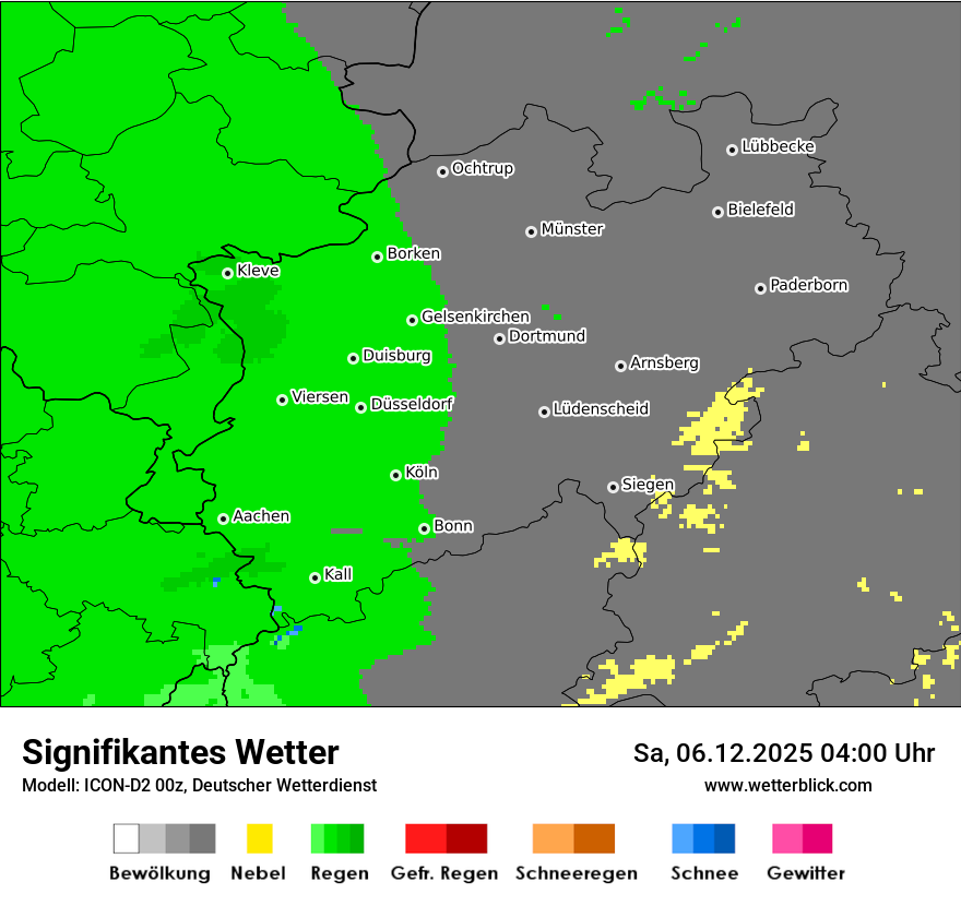 Modellkarten Signifikantes Wetter