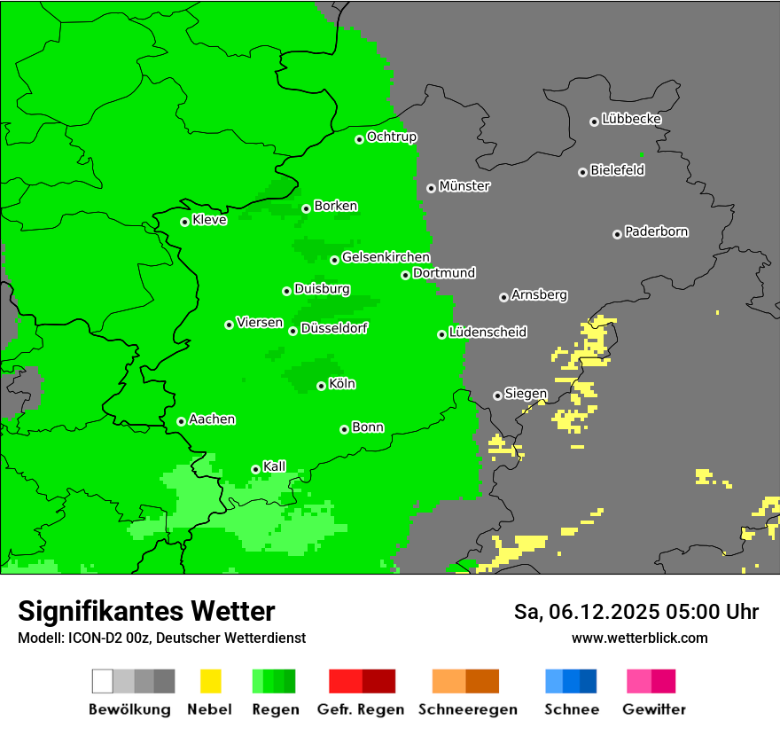Modellkarten Signifikantes Wetter